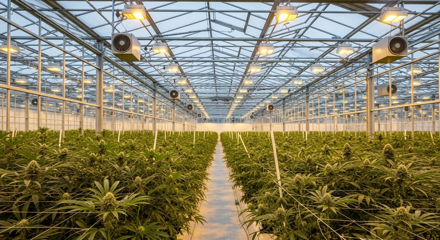 Culture sous serre CBD